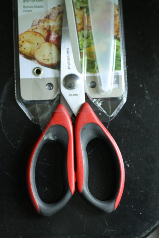 kitchen scissors.