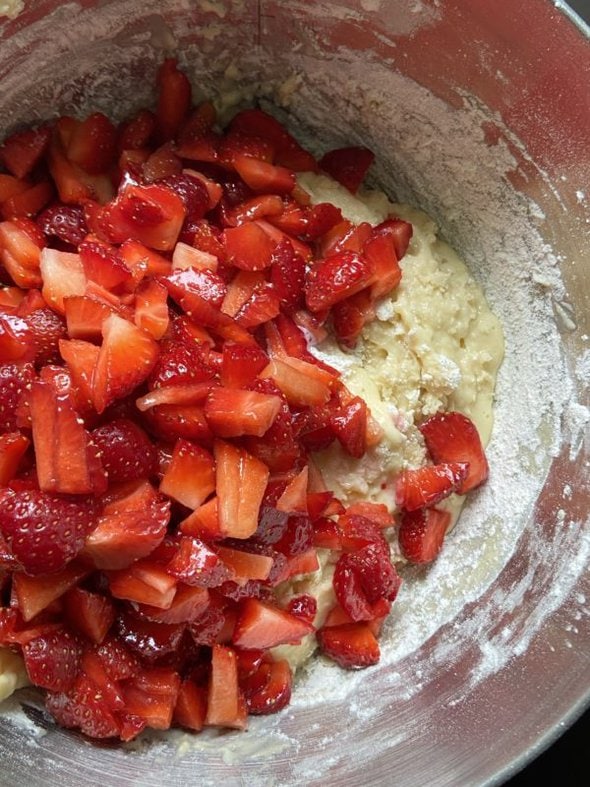 strawberry muffins.