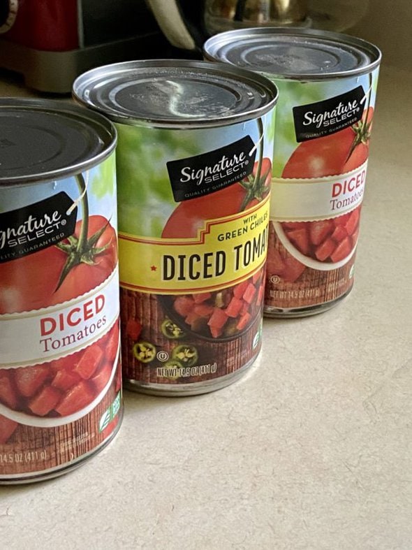 Safeway canned tomatoes.