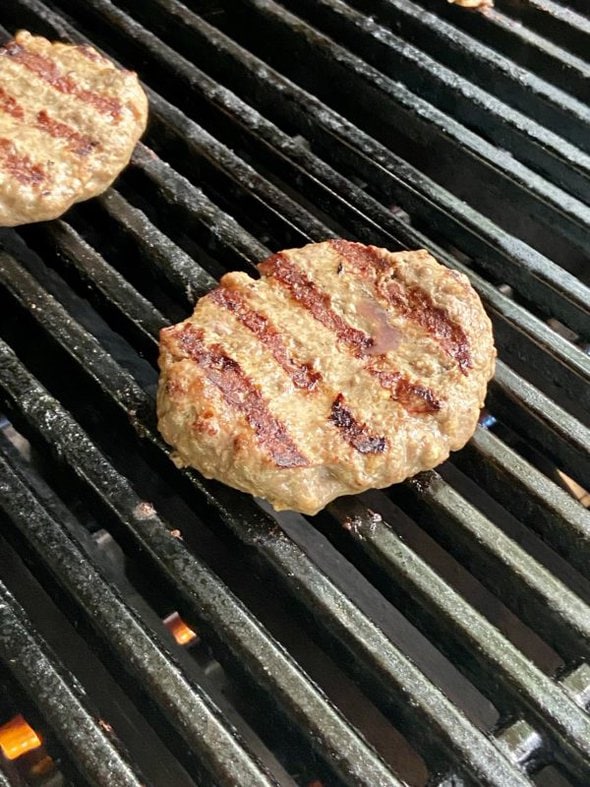 grilled hamburger.