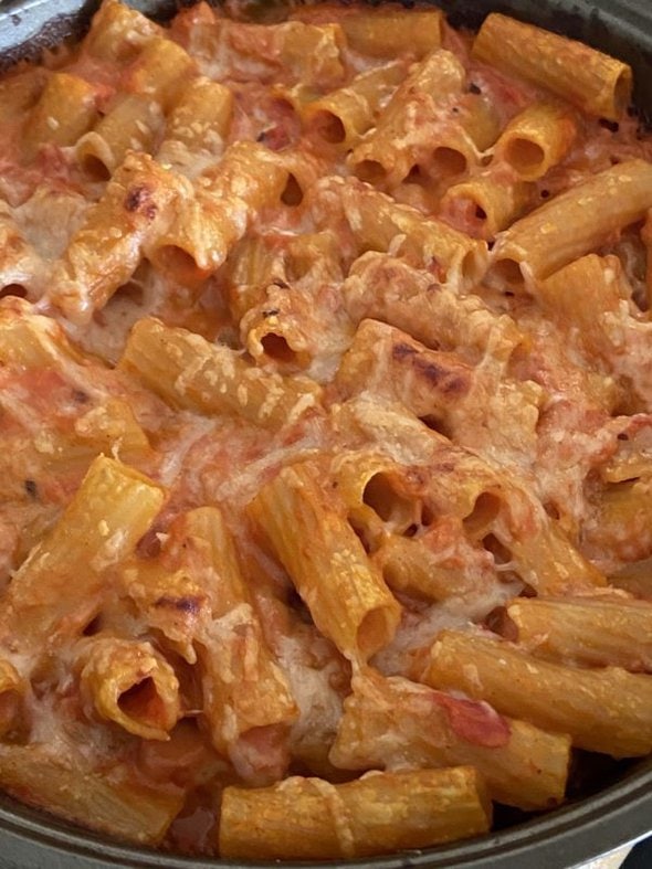 baked ziti.