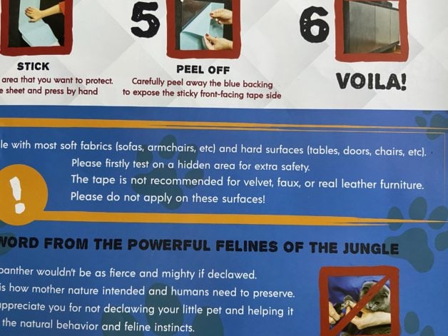 label on sticky sheets.