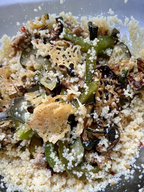 couscous with veggies.