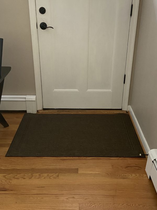 large front door mat.