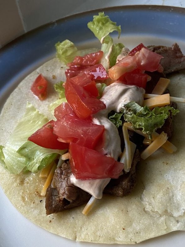 steak tacos.