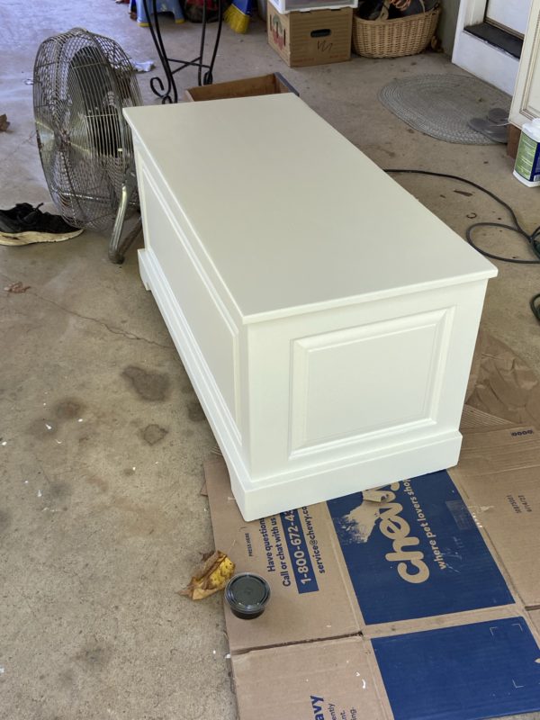 chest in carport.