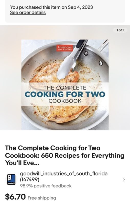 cooking for two cookbook.