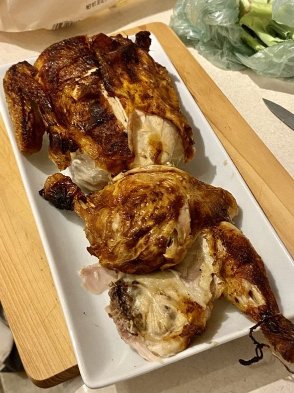 rotisserie chicken.