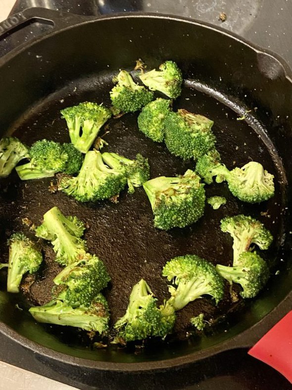 sautéed broccoli.