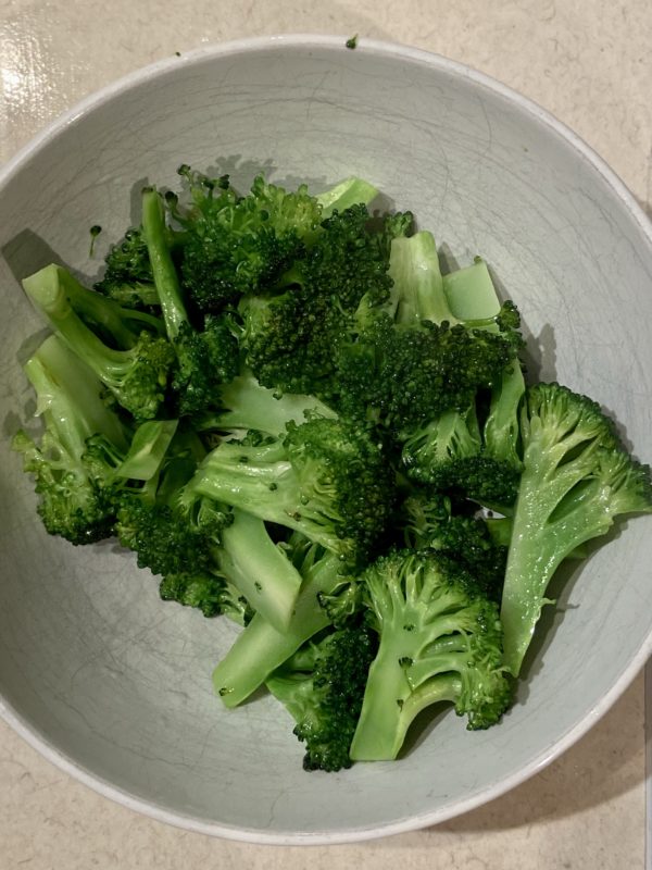 sauteed broccoli.