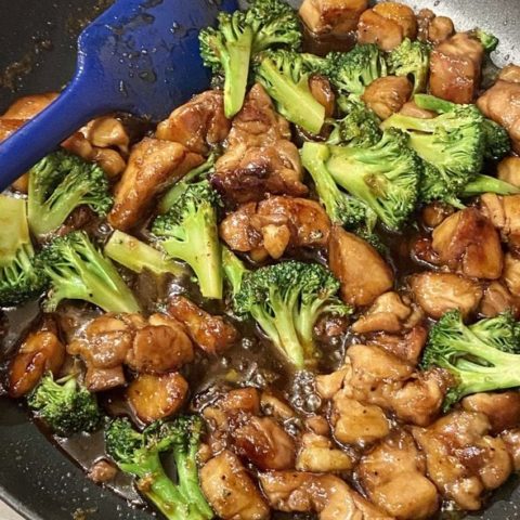broccoli and chicken.