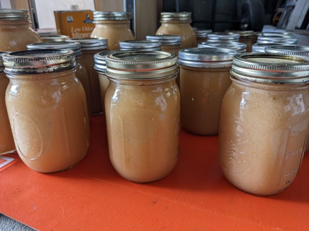 jars of applesauce.