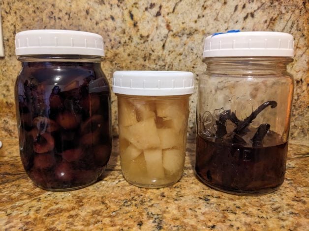 three jars of extracts.