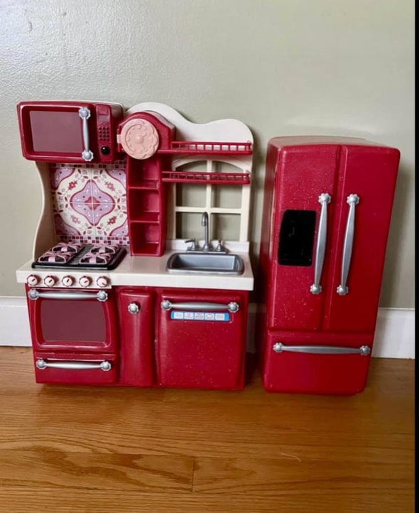 tiny toy kitchen.
