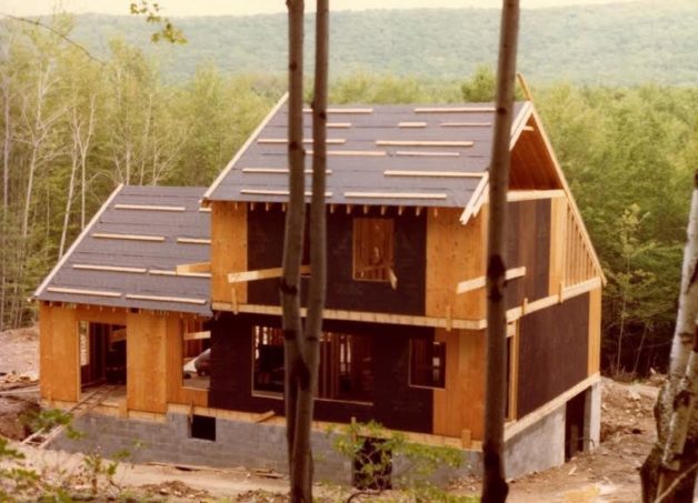 house mid-construction.