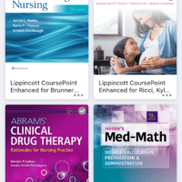 nursing school textbooks.