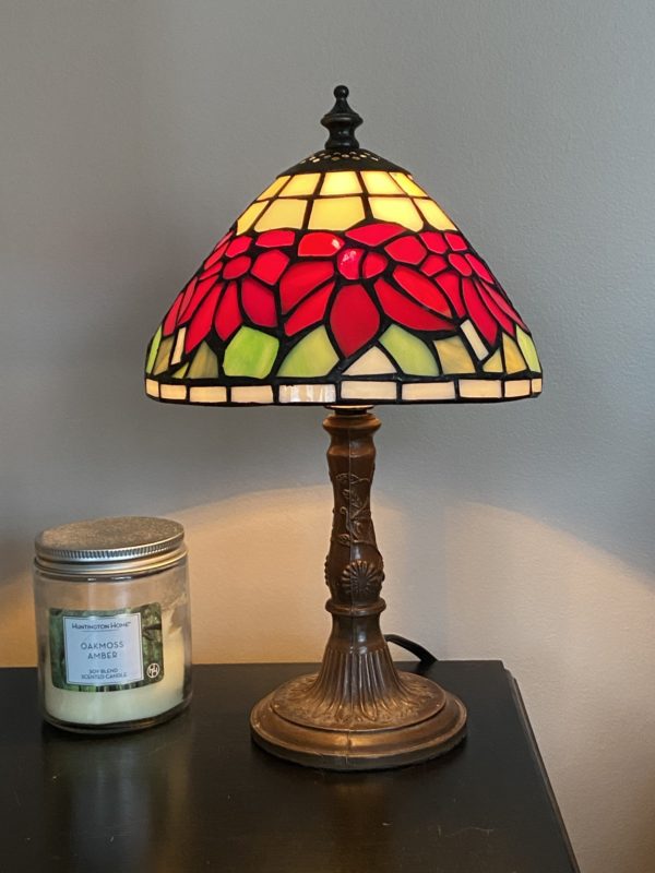 small tiffany style lamp.