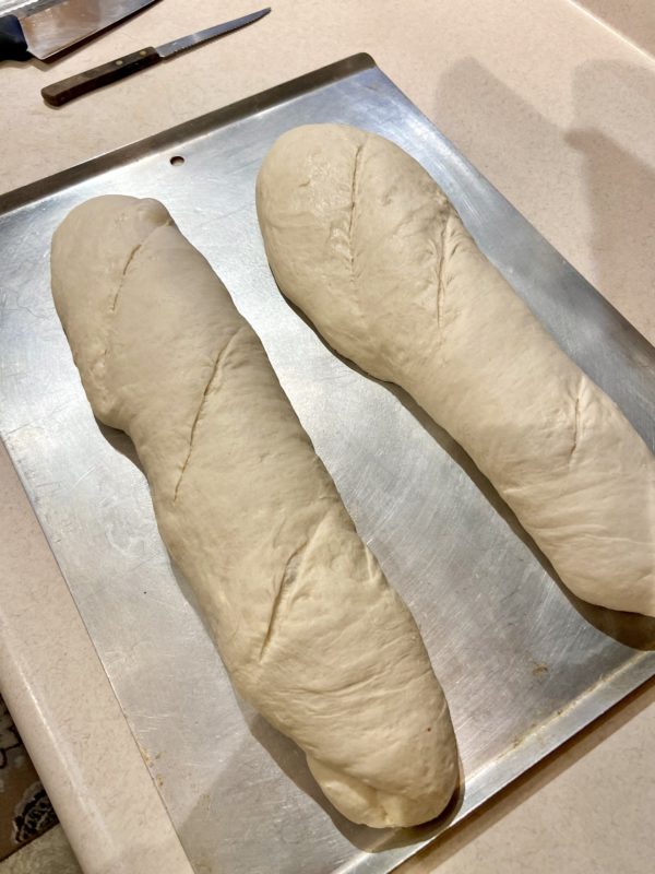 unbaked french bread.
