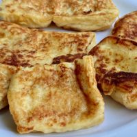 french toast made with rolls.