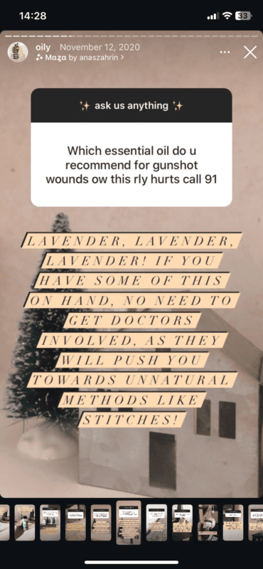 instagram screenshot.