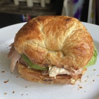 croissant sandwich.