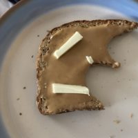 peanut butter toast.