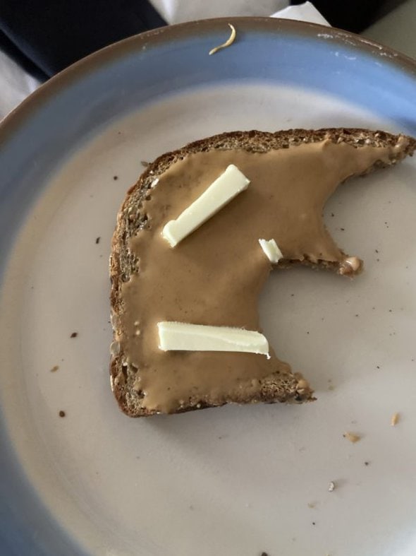 peanut butter toast.