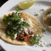 pork tinga tacos.