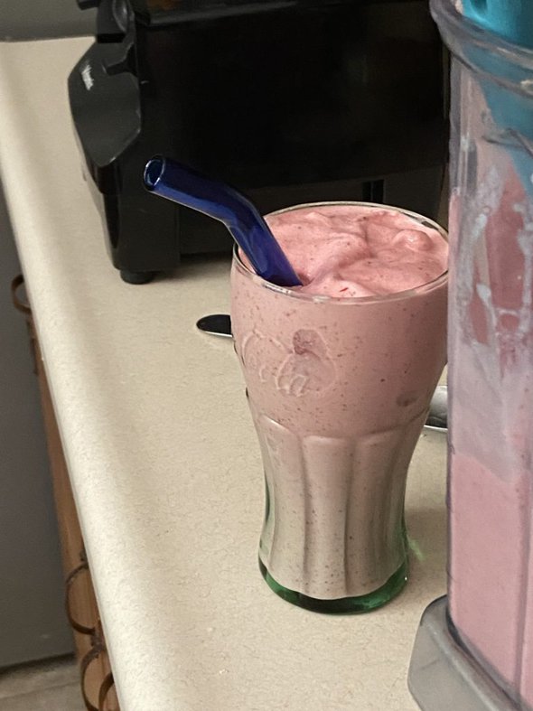 strawberry smoothie.