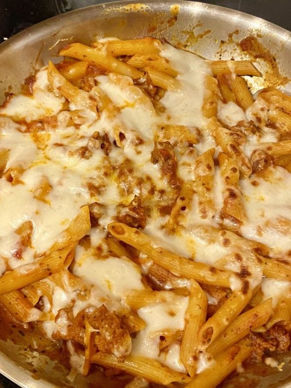 baked ziti.