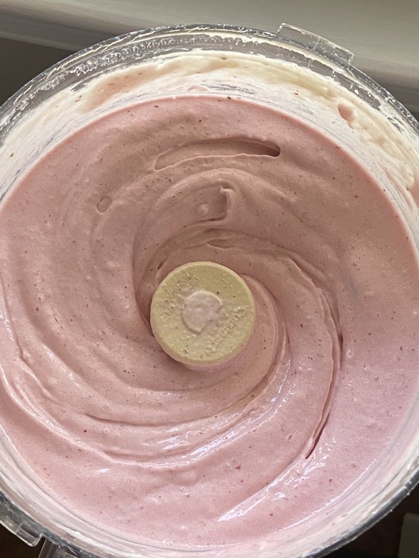 smoothie in food processor.