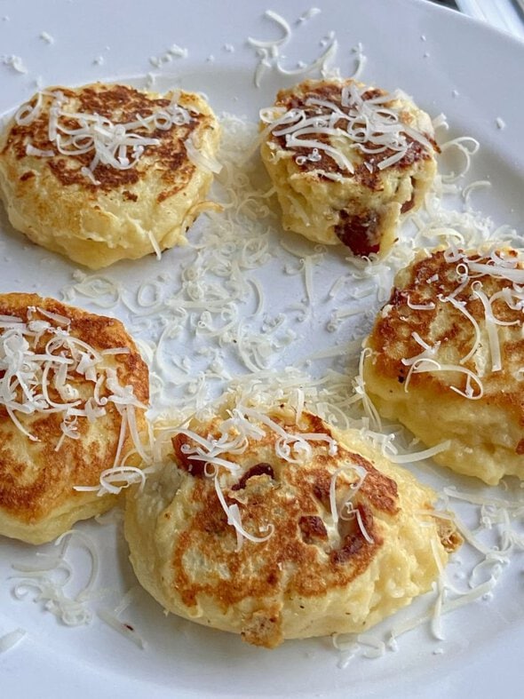 mashed potato patties.