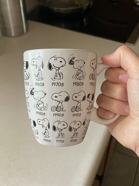 snoopy mug.