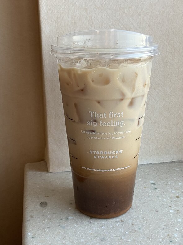 iced coffee.