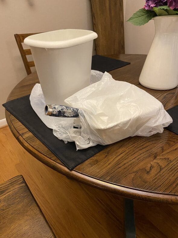 trash can painting.