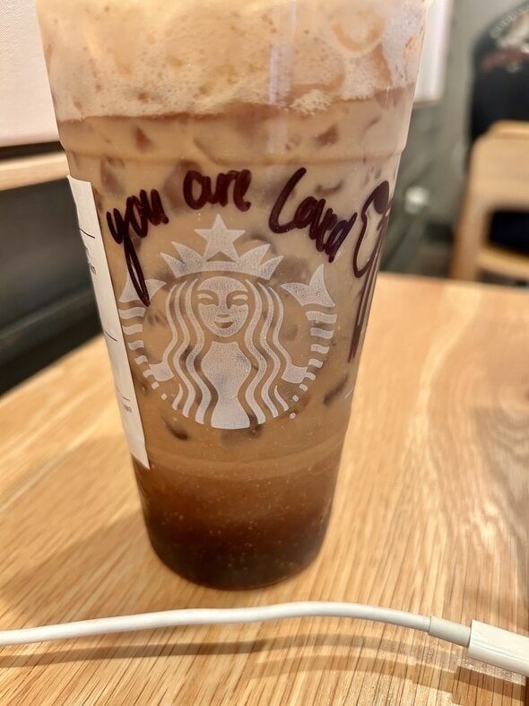 starbucks iced coffee.