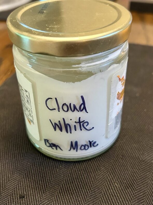 paint in a jar.