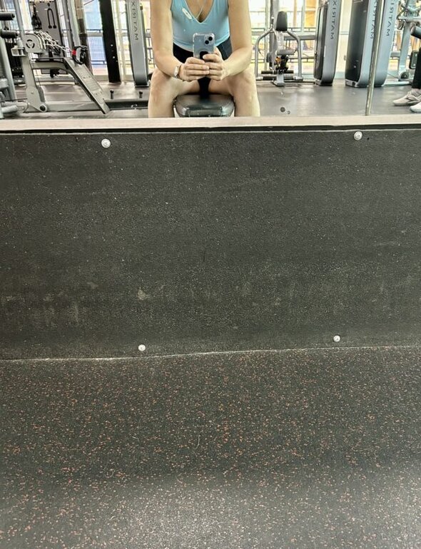 gym selfie.