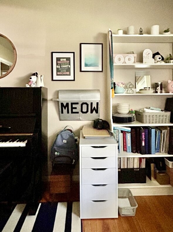 bookcase.