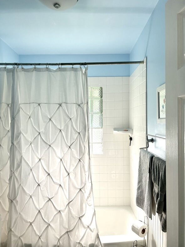shower curtain.