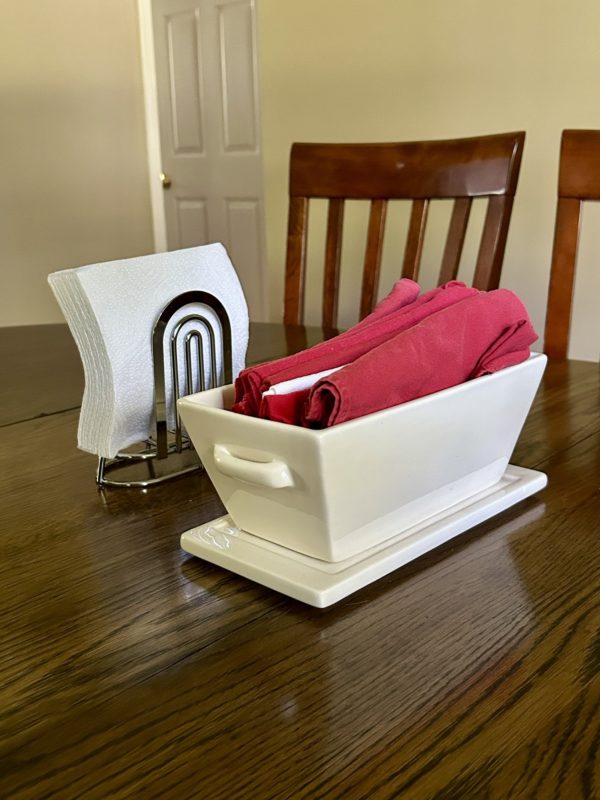 napkin holders.