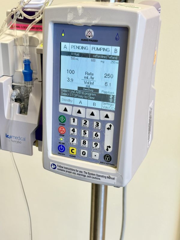 IV pump.