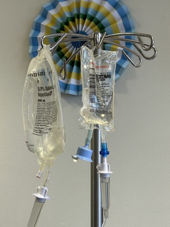 IV bags.