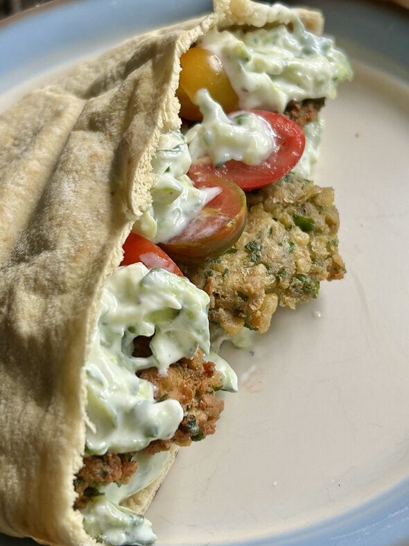 falafel pita.