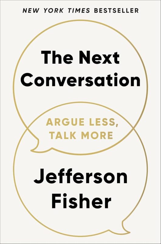 The next conversation book cover.