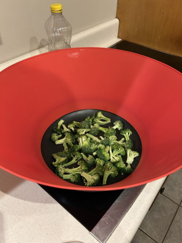 broccoli sauteeing