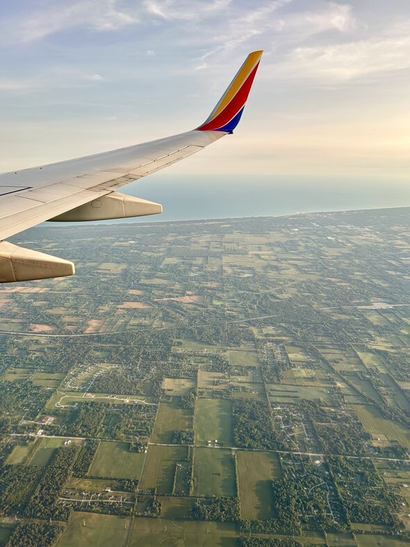 plane wing.
