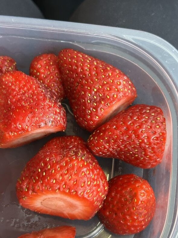 strawberries.