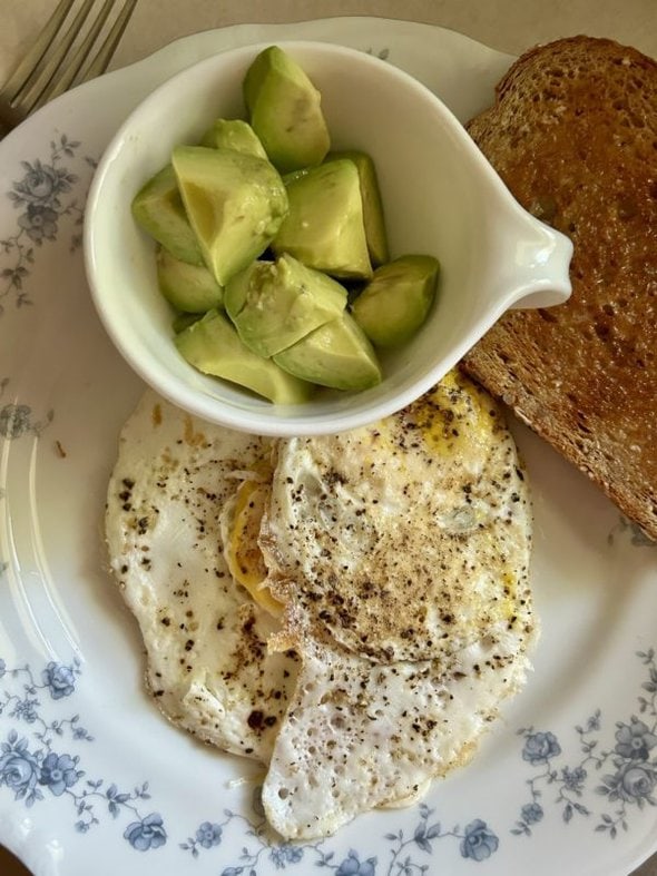 egg breakfast plate.