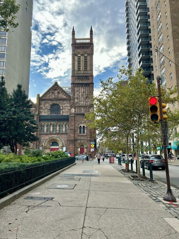 Philadelphia sidewalk.